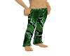 Green snake skin pants