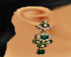 (ld)Green Indian earings