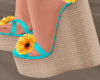 Wedge Heels +Flowers v07
