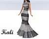 Silverish Fishtail Gown