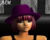 violet hat and hair