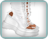 White Laced Boots