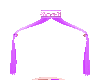 Purple/pink crib curtian