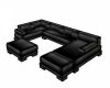 {S} Black buddy couch