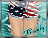 |J| American Flag Shorts
