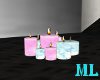 ML Blue/Pink Candles