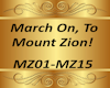 March On,To Mount Zion!