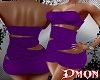 Wrap Stud Dress Purple