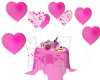 Pink Heart Romantic Tble