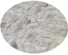 White Round Fur rug