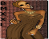 (D) BMXXL BROWN DRESS