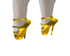 Gold Ballerina heels