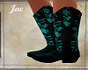 *J *WESTERN BOOT BL TEAL