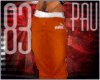 Orange sports pants