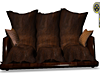 brown leather sofa