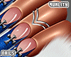 q. Blue Cross Nails XL