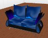 Blue Club Couch
