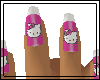 Dainty Hello Kitty Nails