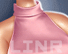 Cropped Neck Short Pink