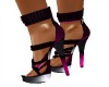 Celest black pink heels