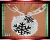 Black Snowflake Pendant