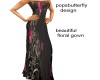 beautiful floral gown