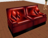 [tes] Red Leather Couch