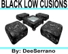 BLACK LOW CUSIONS
