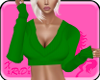 Green v2 Cropped Sweater