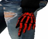 Skeleton Gloves Red