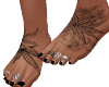 Weed  Feet  black nails