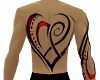Black Red Heart Tattoo