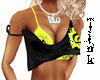 Black & Yellow Dub Top