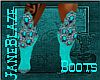 [JB]Teal Jewels Boots