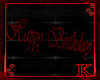 (K) Happy Birthday Sign