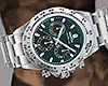 APE Silver & Green Watch
