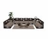 classy brown sectional