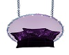 purple swing chair