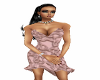 Dusky Pink Swirl Dress