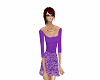 !BD Purple & Lace Dress