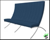 Blue Fishbone Sofa