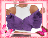 Purple An White Cardigan