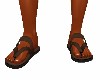 ^BROWN^  BEACH SANDALS