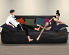 Blck Leather Couch-Poses