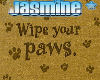Doormat: Wipe your paws!