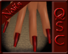 ~QSC~Blood Red Nails
