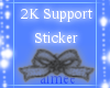 A- 2k Support Sticker