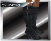 S black fashion boots
