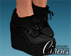 C` Black Heel Boots