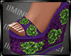 Boho Purp/Green Sandals